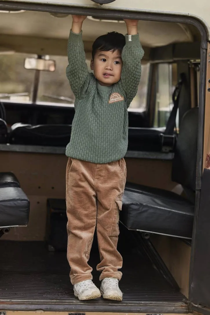 Little Dutch corduroy cargobroek bruin
