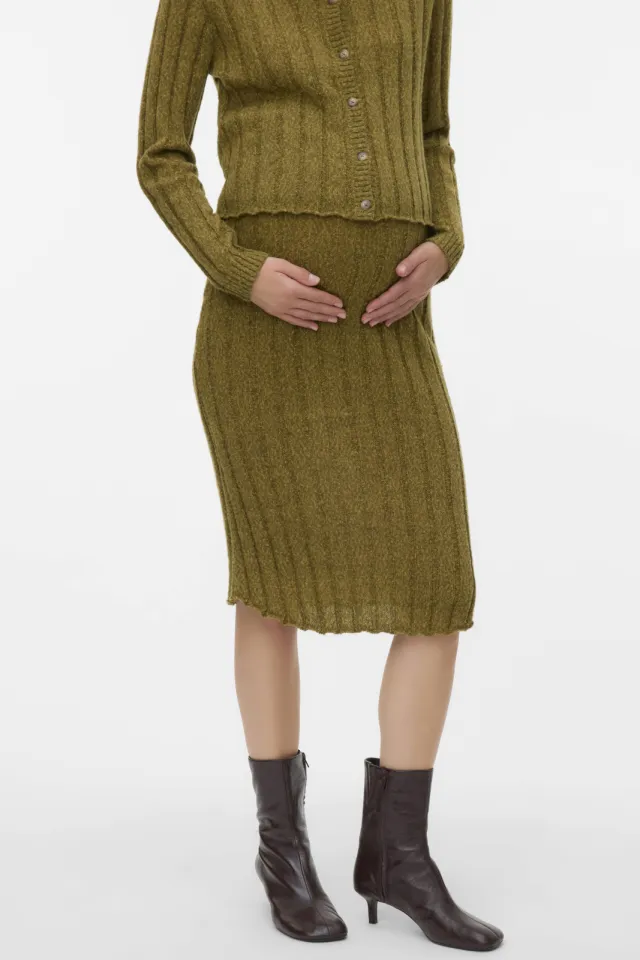 Mamalicious zwangerschaps midirok groen, foto 3
