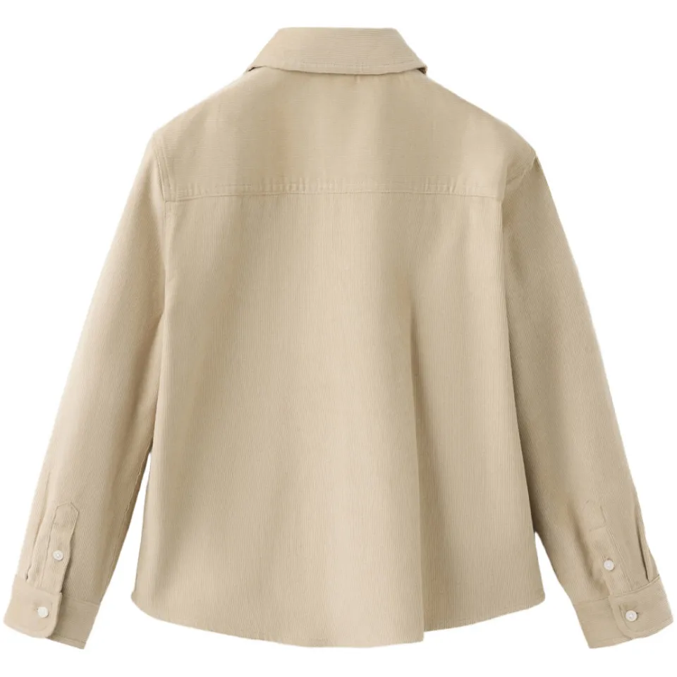 Mango Kids corduroy overhemd - beige, foto 2