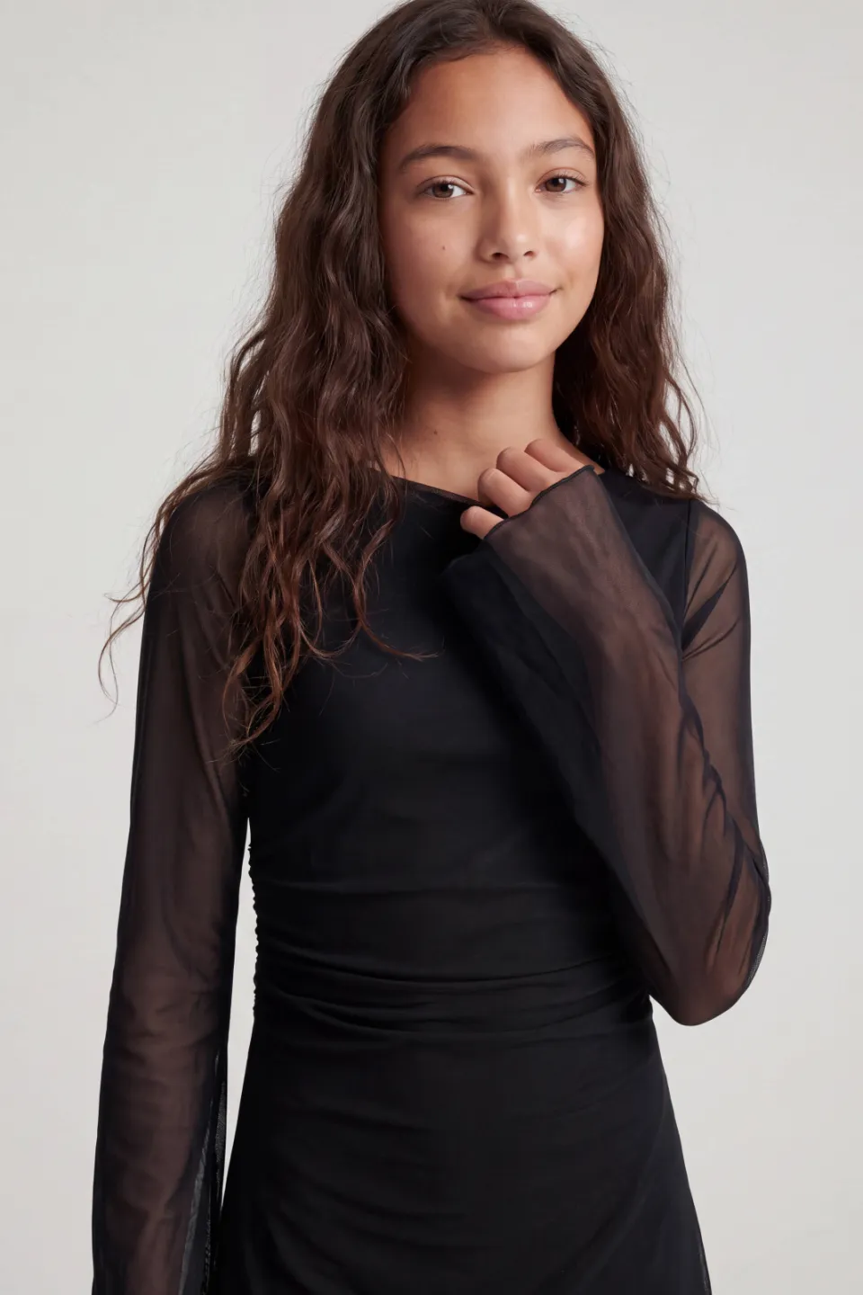 JJXX GIRL korte jurk zwart, foto 4