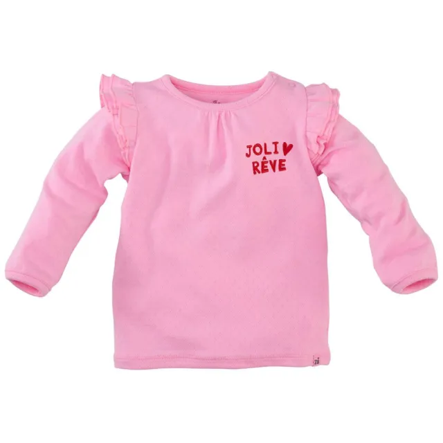 Z8 newborn Josje longsleeve met ruches lichtroze, foto 2