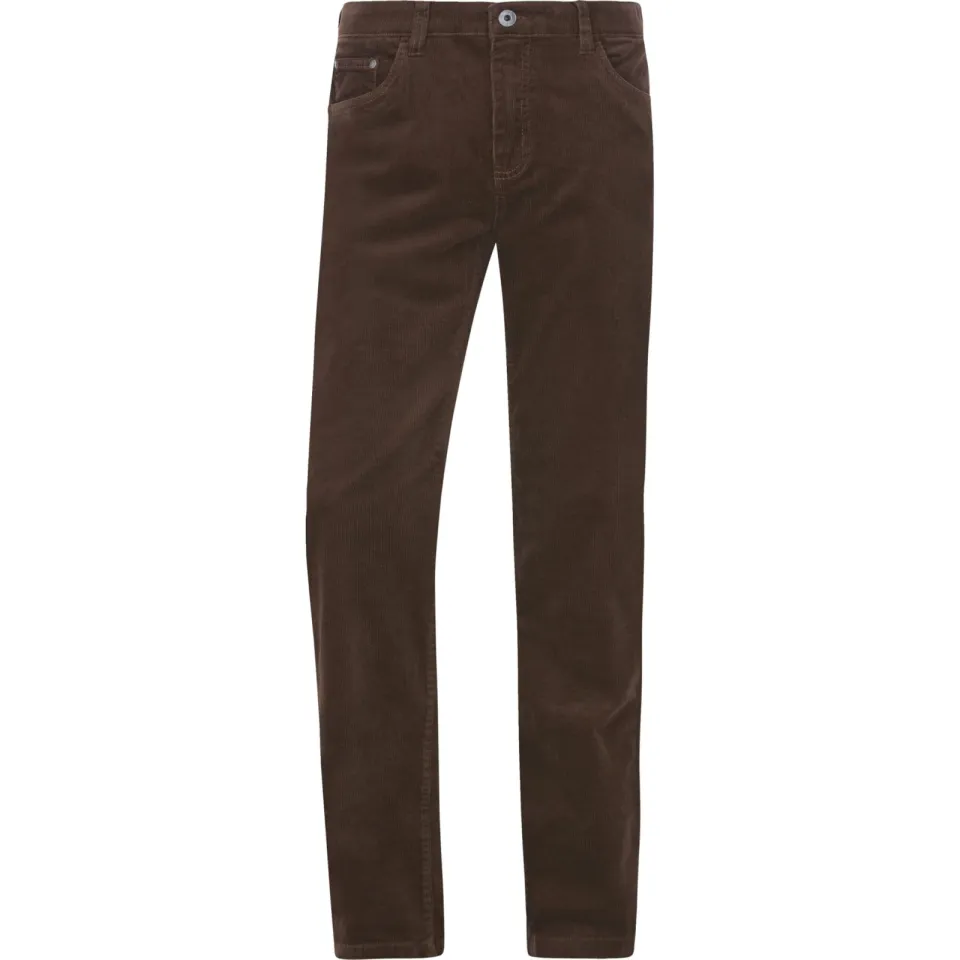 Jan Vanderstorm HARSTAD corduroy broek donkerbruin, foto 2