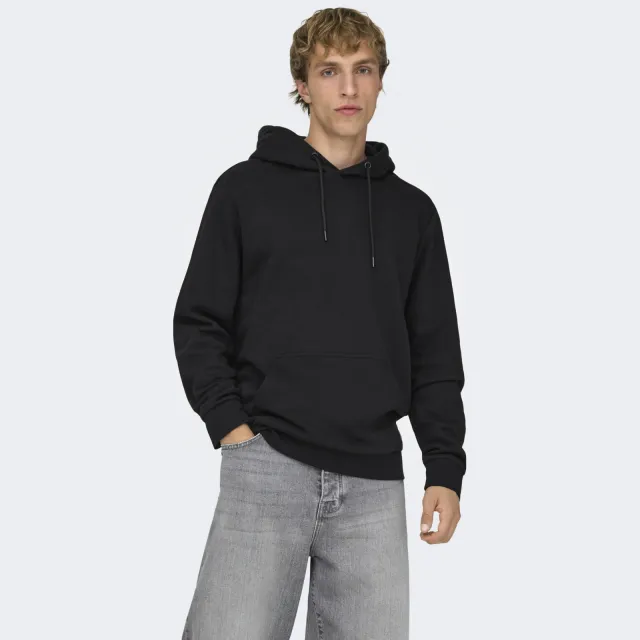 Only & Sons hoodie ONSCERES zwart Black
