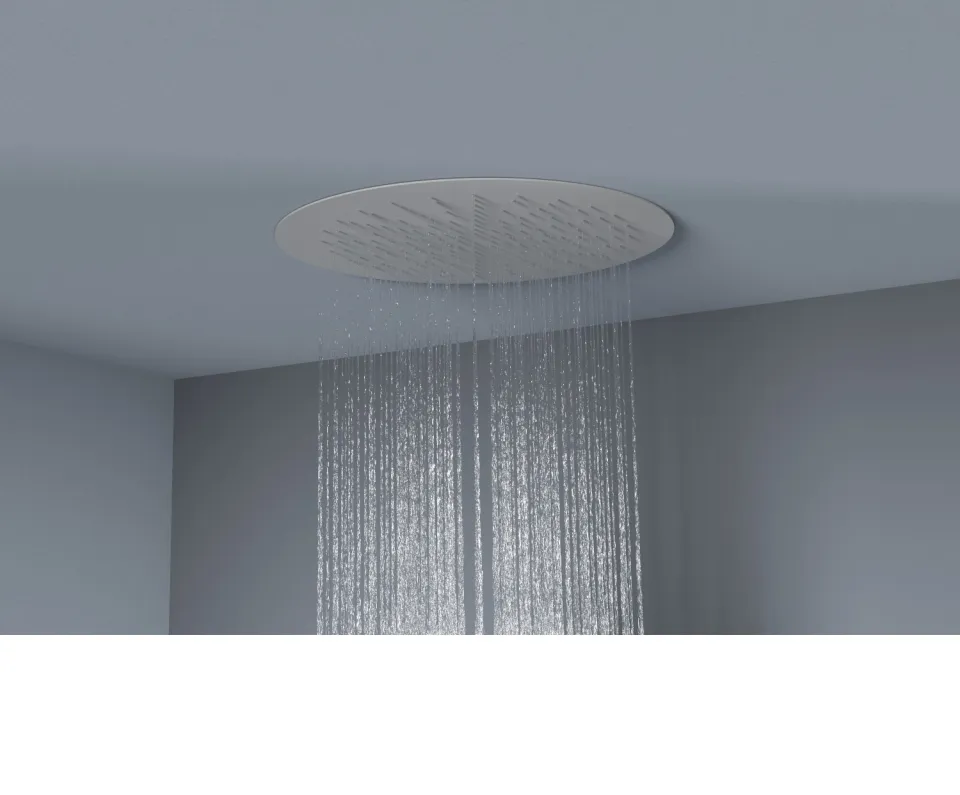 Bellezza Bagno ClipOn inbouw hoofddouche rond mat wit, foto 2