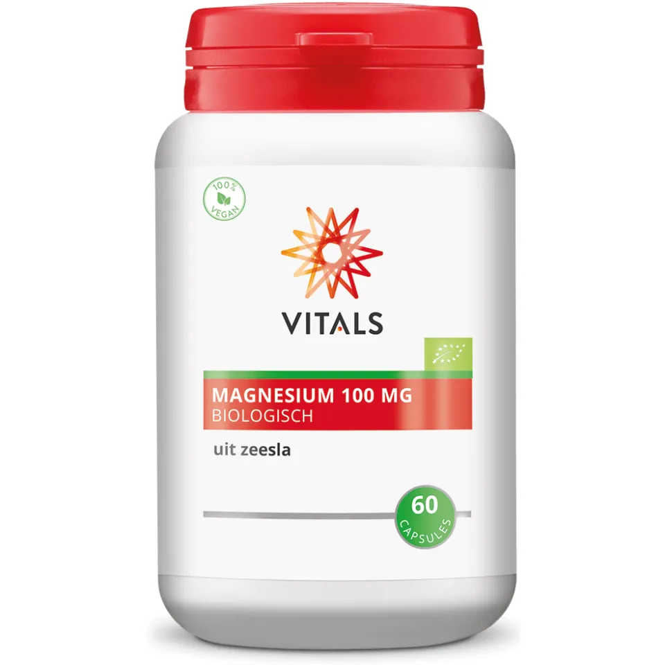 Vitals Magnesium Biologisch 100 mg capsules, foto 2