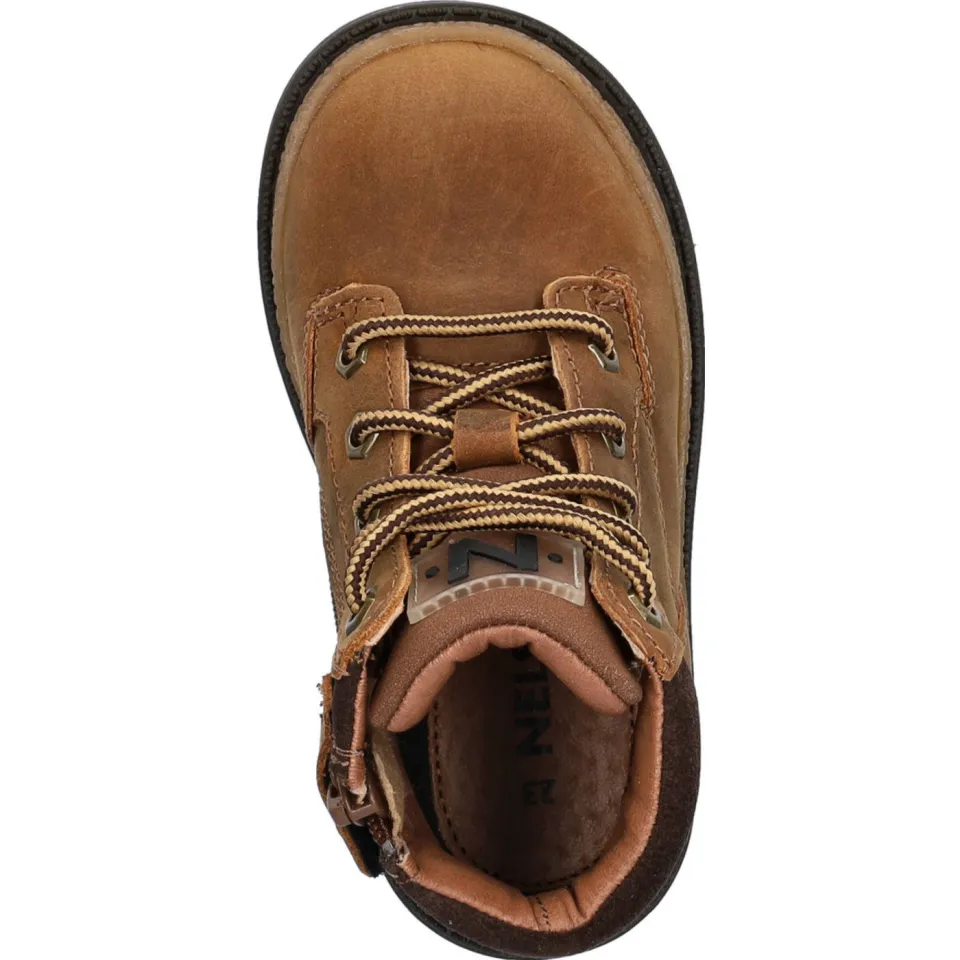 Nelson Kids nubuck veterboots cognac, foto 4