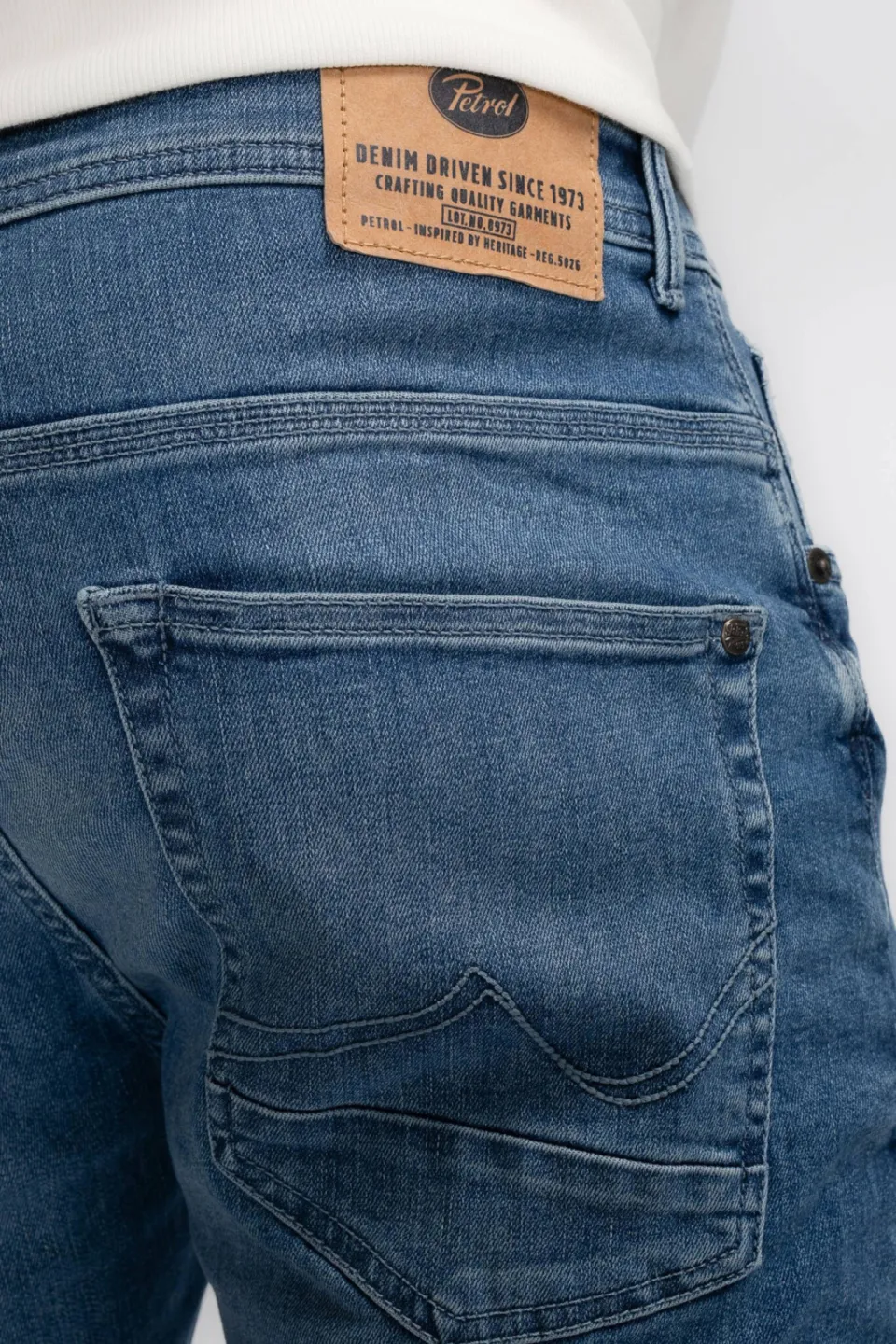 Petrol Industries slim fit jeans SEAHAM bright indigo helder indigo, foto 5