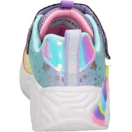 Skechers Unicorn sneakers met lichtjes roze/multi, foto 4