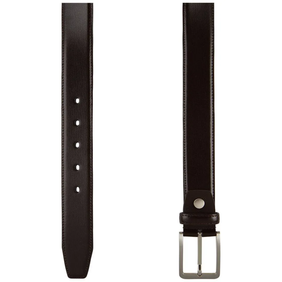 Profuomo leren riem donkerbruin, foto 3