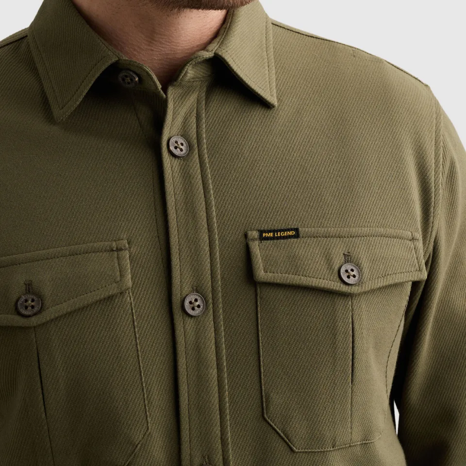 PME Legend regular fit overshirt - kalamata khaki, foto 5