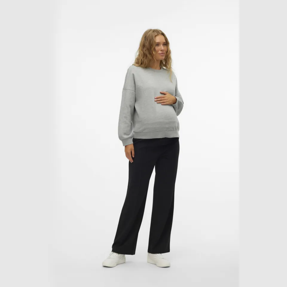 Vero Moda Maternity wide leg high waist zwangerschapsbroek zwart