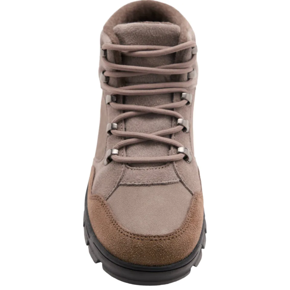 Mango Kids leren enkelboots met profielzool - taupe, foto 5