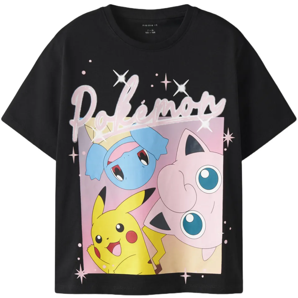 NAME IT Pokemon t-shirt zwart met personages, foto 2