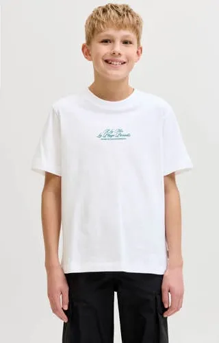 Jack & Jones junior T-shirt met backprint wit, foto 2