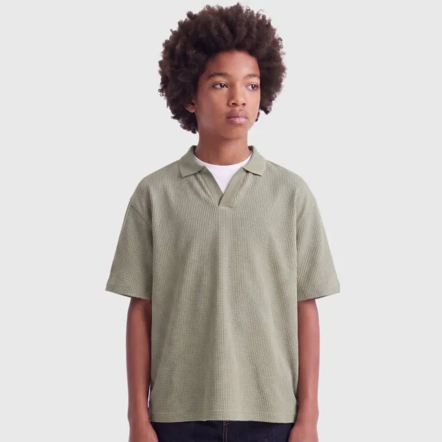 Only & Sons JUNIOR polo met textuur groen