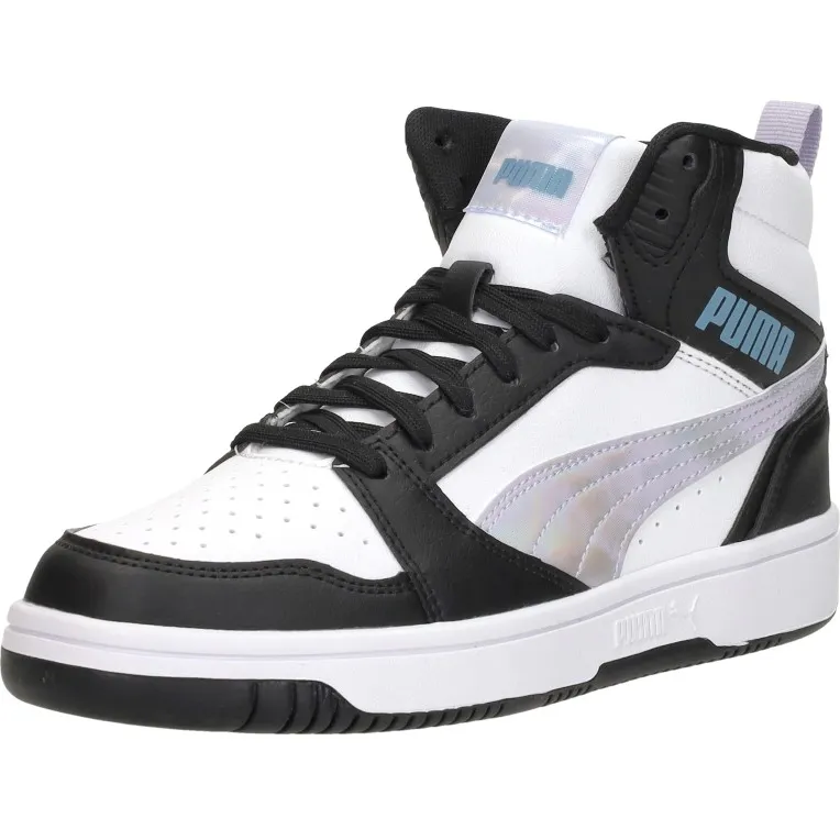 Puma Rebound V6 Mid Space Belle sneakers zwart-wit, foto 6