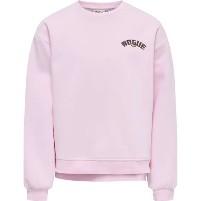 Only KIDS ONLY GIRL sweater met backprint - lichtroze