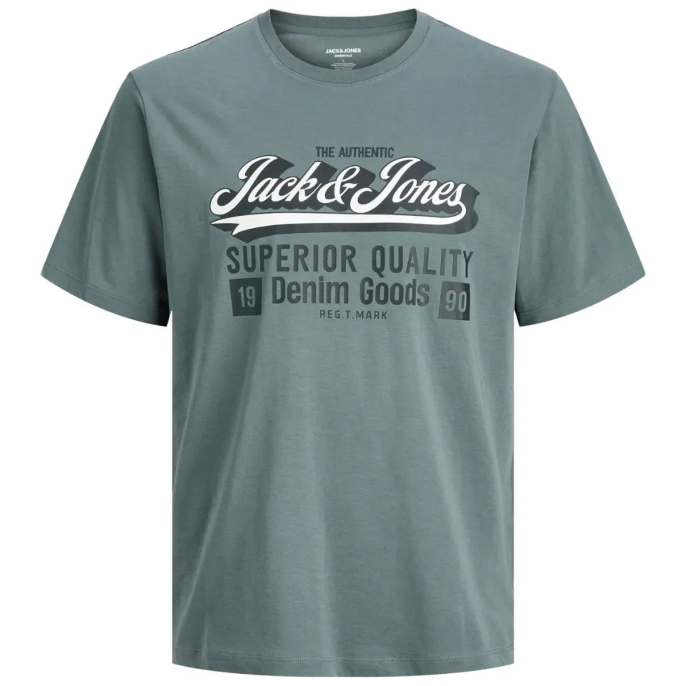 Jack & Jones JJELOGO t-shirt grijsblauw, foto 2
