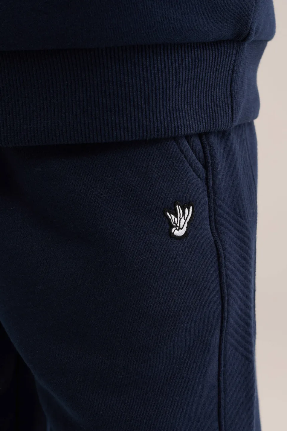 WE Fashion joggingbroek donkerblauw, foto 4