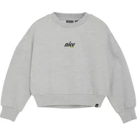 Indian Blue Jeans sweater met backprint grijs Backprint