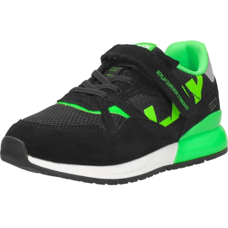 Replay Shoot JR8 lage sneakers zwart, foto 3