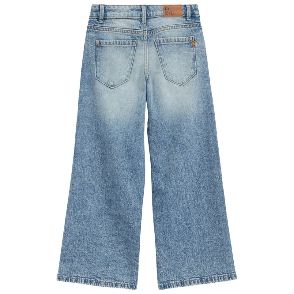 WE Fashion Blue Ridge wide leg jeans met slijtage - blauw, foto 3