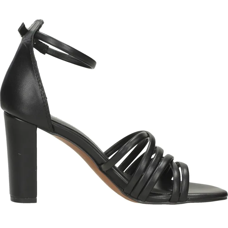 Marco Tozzi sandalen met hak zwart