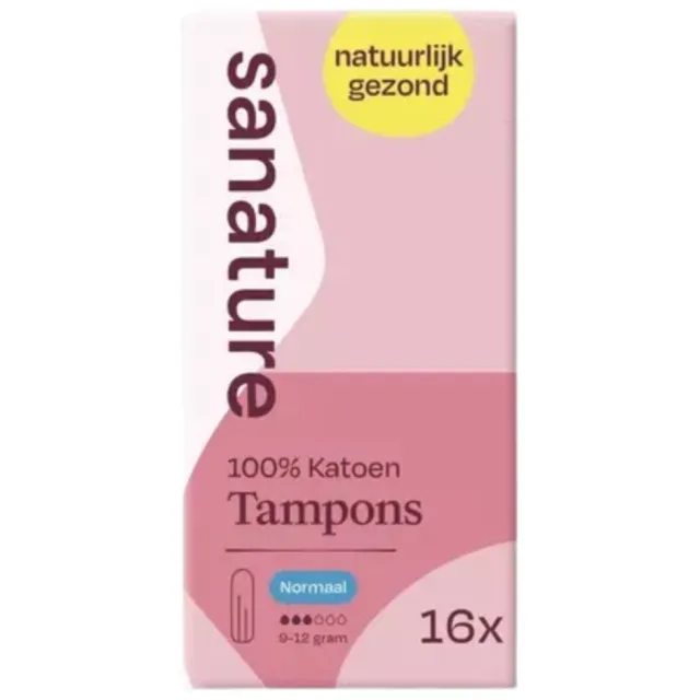 Sanature 100% katoen tampons normaal