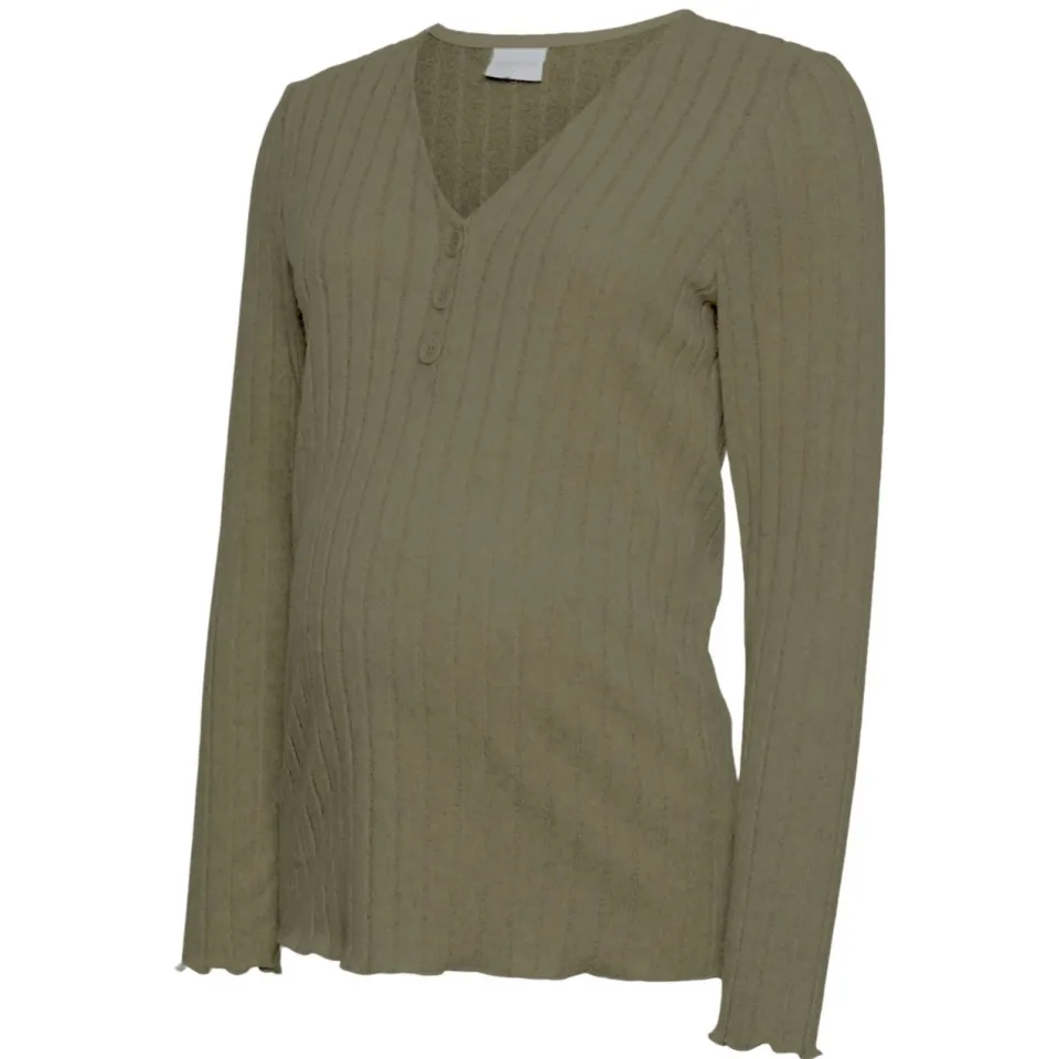 Mamalicious MLFelizia zwangerschaps longsleeve groen, foto 3