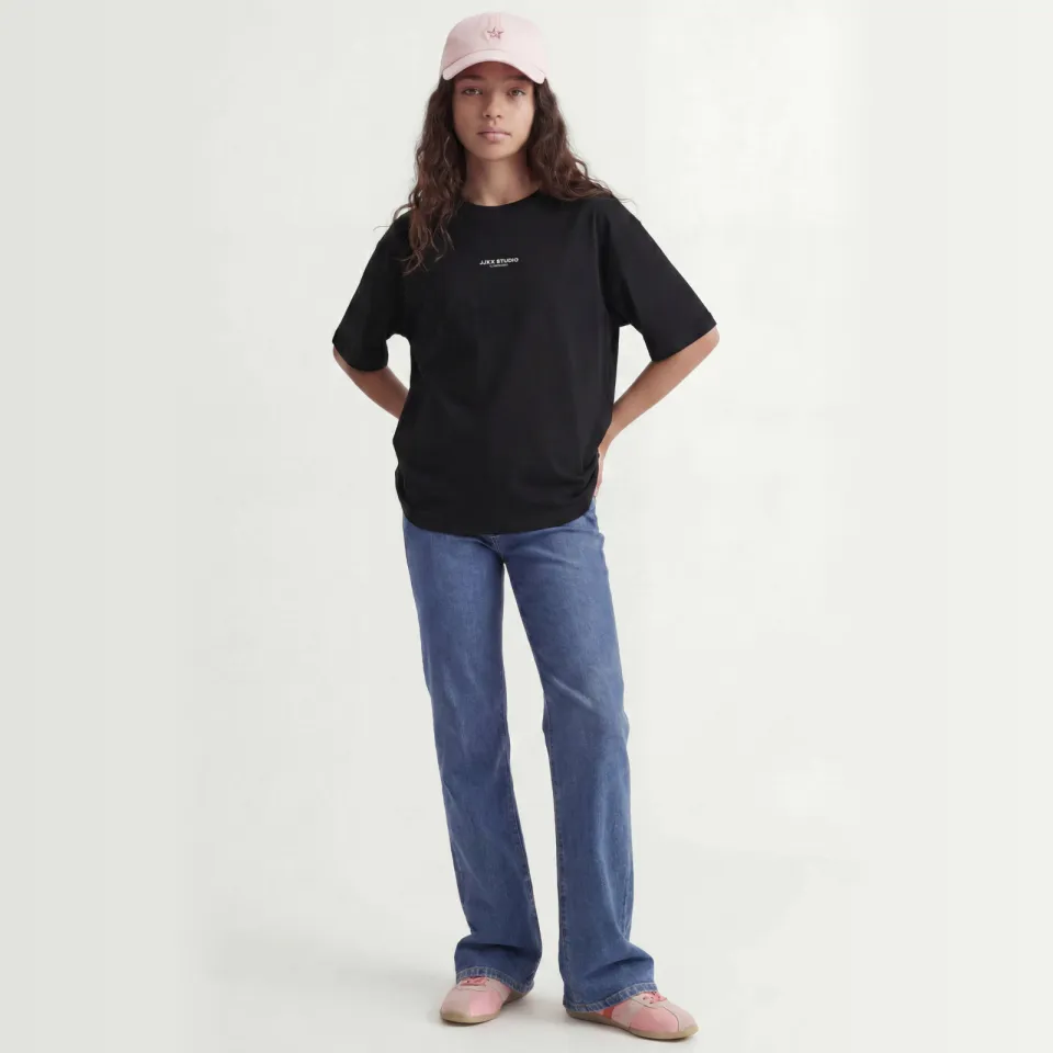 JJXX GIRL t-shirt met tekst zwart