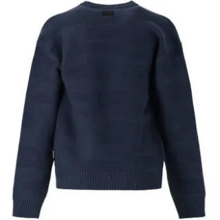 Retour Jeans gebreide trui met print - donkerblauw Jongens Viscose Ronde hals, foto 2
