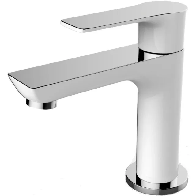 Wiesbaden Fonteinkraan Larga 13 cm Wit Chroom Glans Chroom