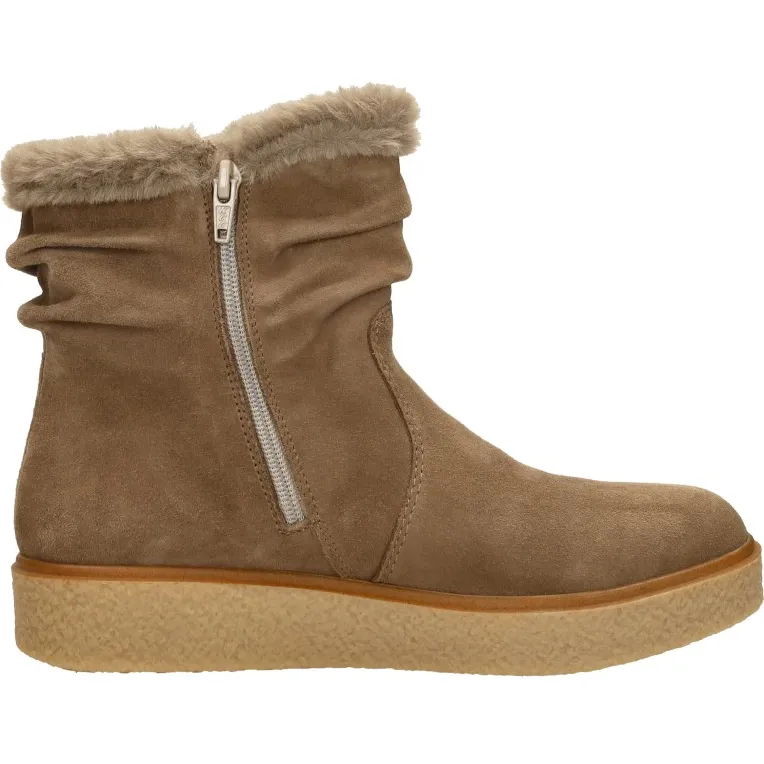 Rieker Enkellaarsjes Plat taupe