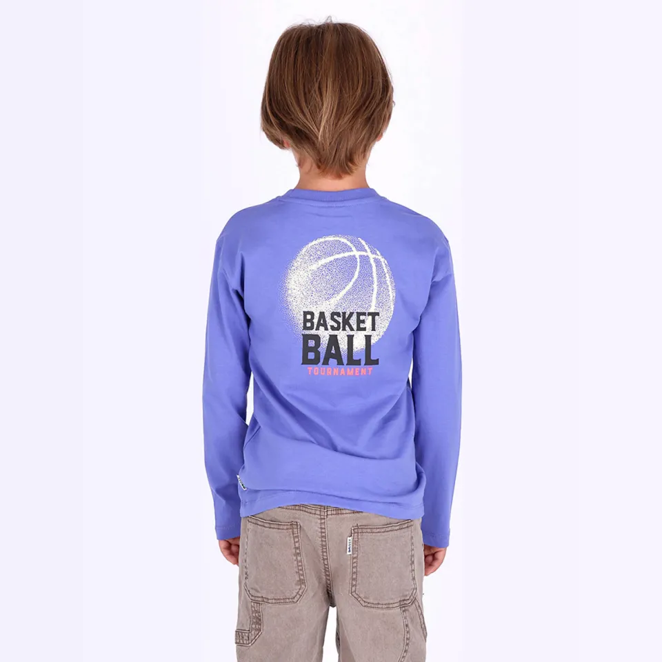 B.Nosy rechtvallende longsleeve met backprint blauw, foto 5