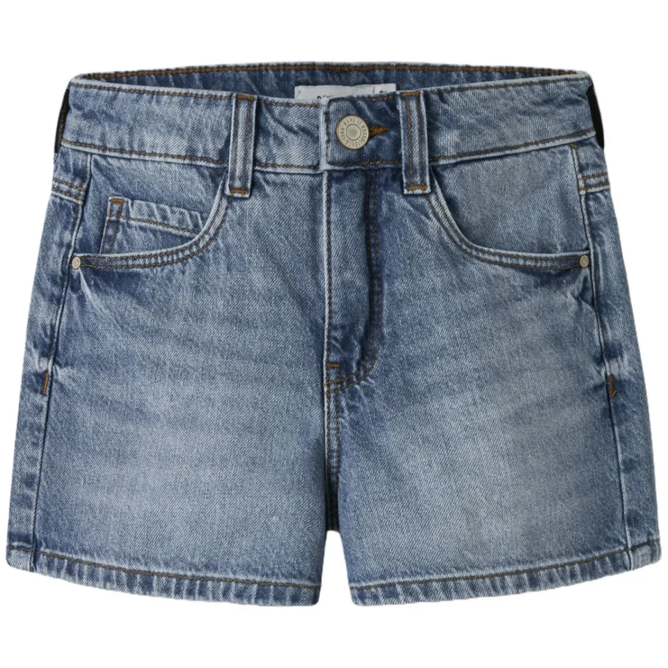 NAME IT mom jeansshort medium blue denim, foto 2