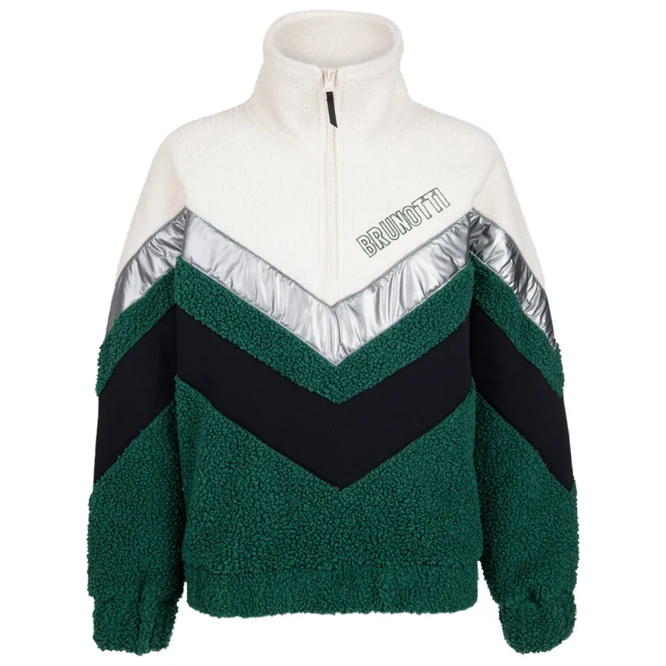 Brunotti Sandy fleece sweater - groen, foto 2
