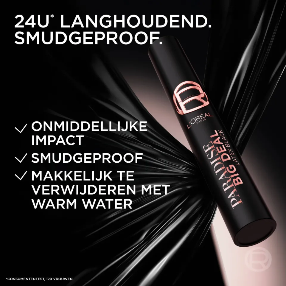 L'oréal Paradise Big Deal mascara Latex Black, foto 6