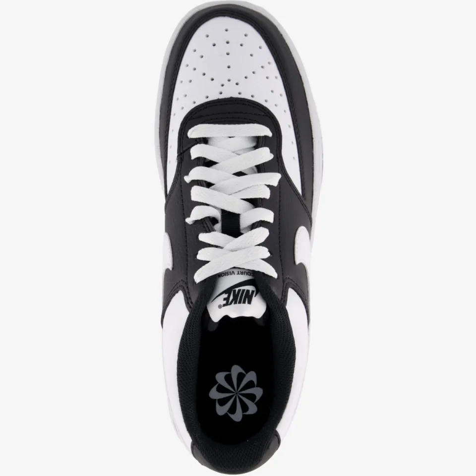 Nike Court Vision Low dames sneakers zwart wit, foto 4