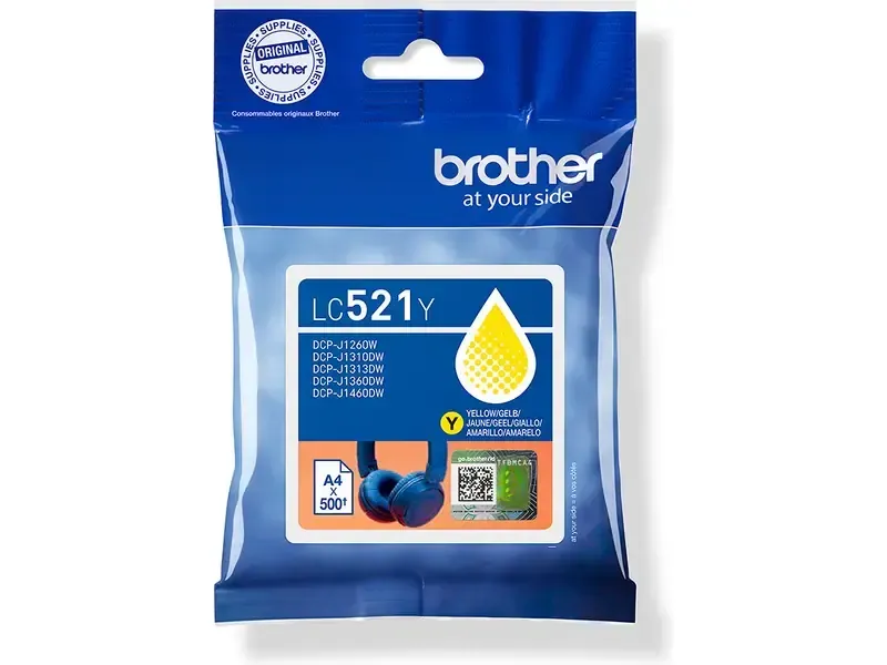 Brother LC-521Y inktcartridge geel, foto 2