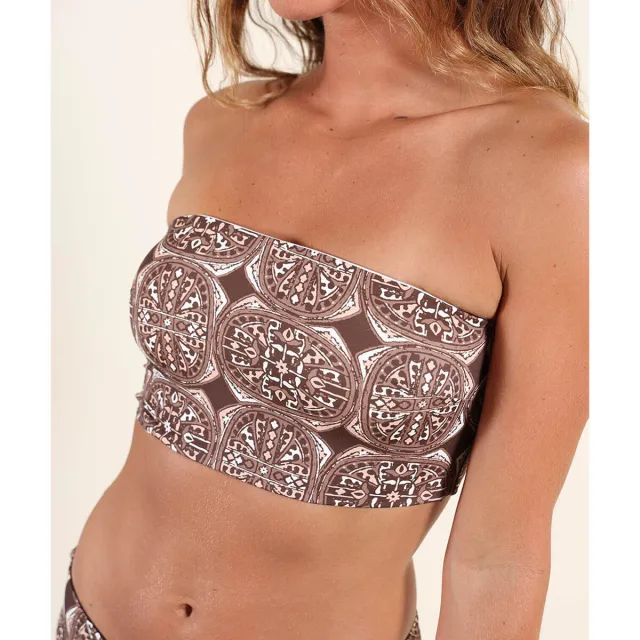Oxbow DARTS bandeau bikinitop bruin Roze