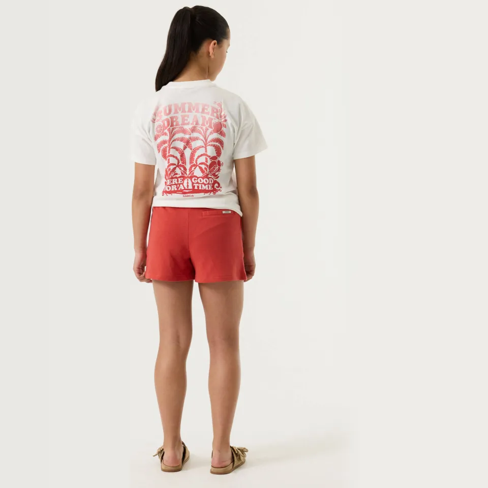 Garcia regular sweatshort rood, foto 4