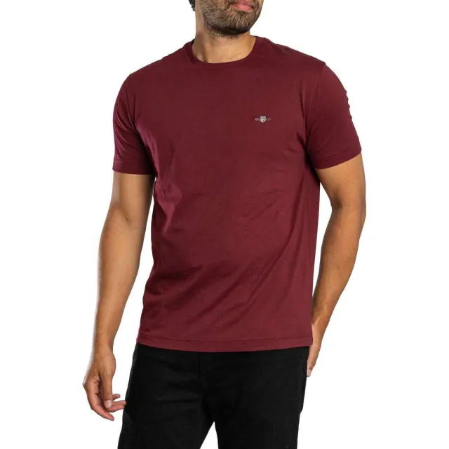 T-shirt Korte Mouw Gant Normaal schild T-shirt deep grape-wijn