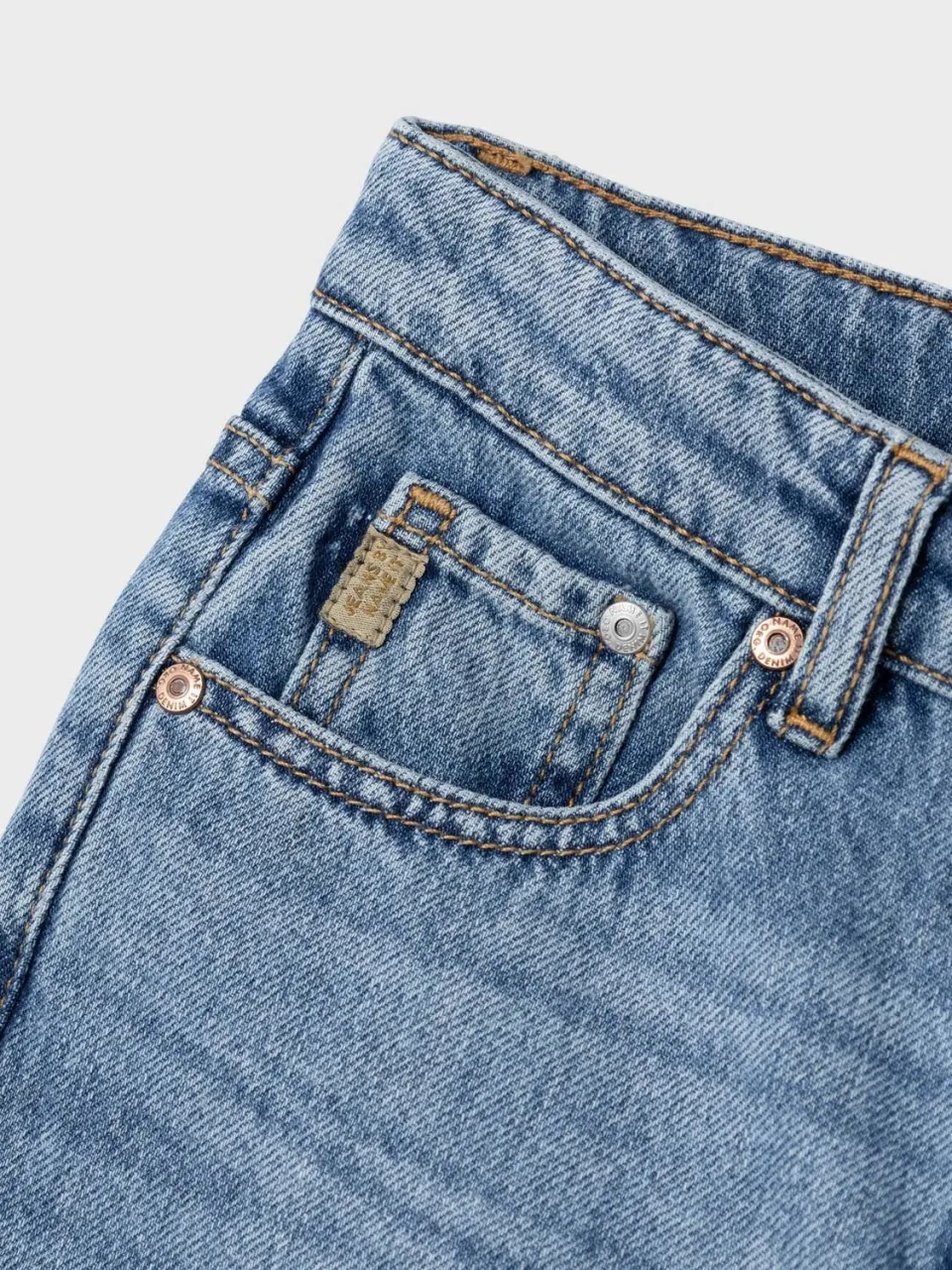 NAME IT KIDS straight fit jeans NKMRYAN medium blue denim, foto 7