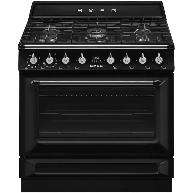 Smeg TR90GMBLNL gasfornuis zwart