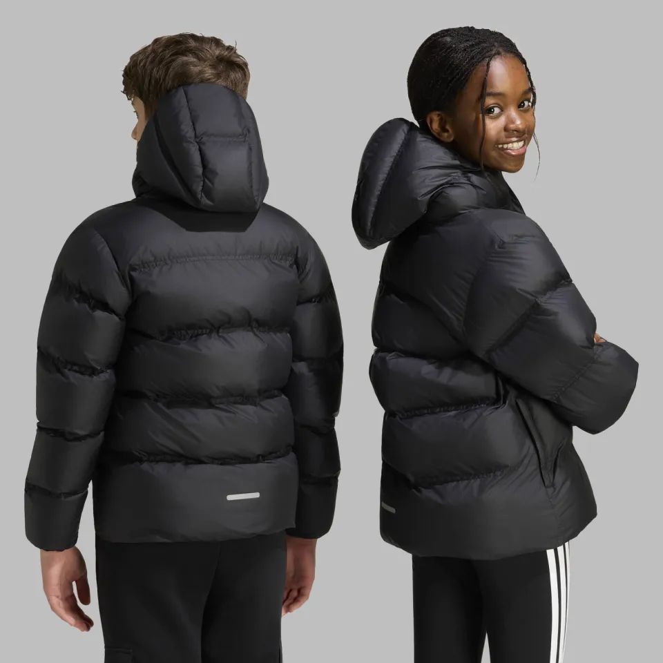 Adidas Sportswear gewatteerde jas zwart met capuchon, foto 5