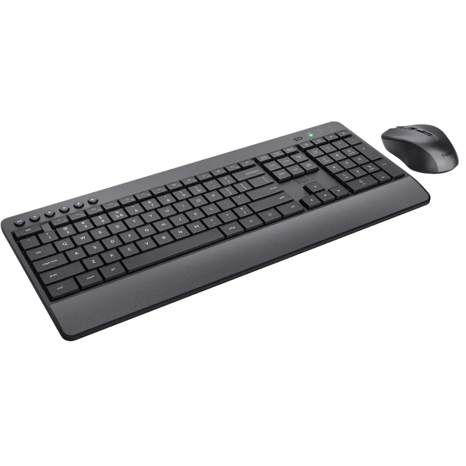 Trust Trezo Comfort draadloze toetsenbord- en muisset zwart, foto 3