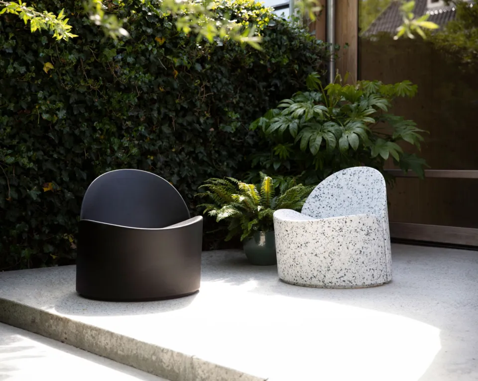 Zuiver outdoor fauteuil Bloom zwart, foto 6