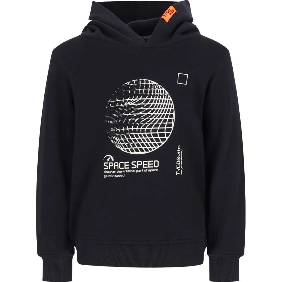 TYGO & vito hoodie met print - zwart, foto 2