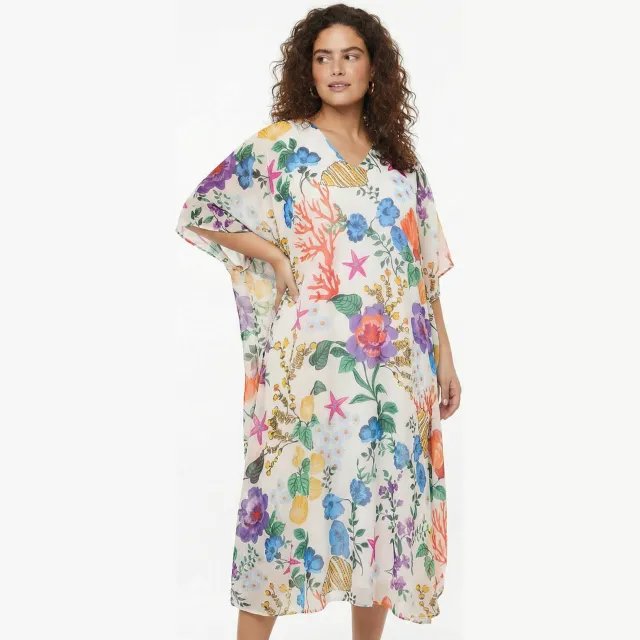 Yoek Coraffleur kaftan multi