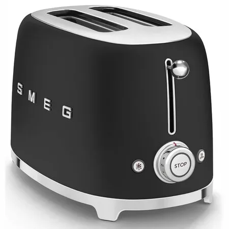 Smeg TSF01BLMEU broodrooster zwart-mat, foto 5